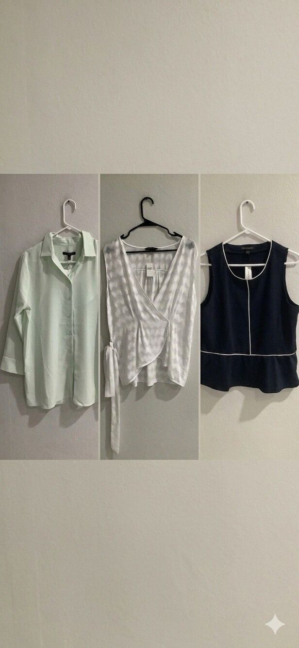 Banana Republic Women's BUNDLE OF 3 Blouses Size L NWT